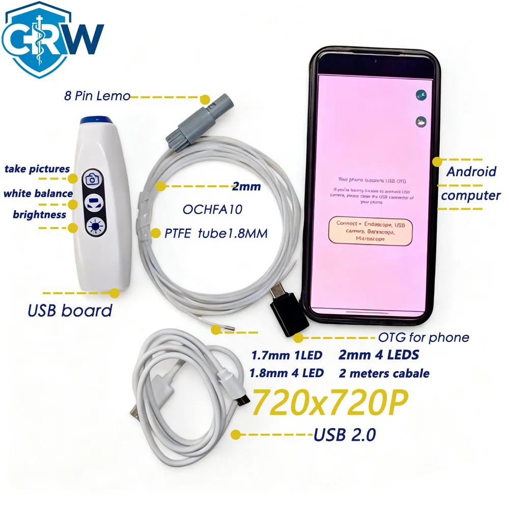 CRW 1.5mm USB HD Micro   Analog   Microscope Digital Endoscopic