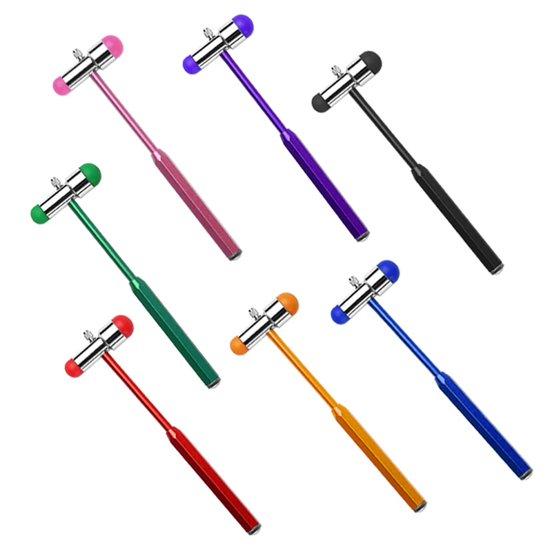 Neurological Knee Mallet Percussor Diagnostic Reflex Patella Percussion Leg Body Nerve Test Massager Buck Hammer Stick Tool C1