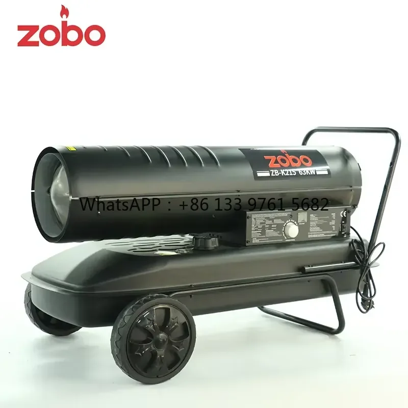 WSQ Nice Price 63KW 215000BTU Greenhouse Industrial Farm Breeding 50L Stainless Steel Fuel Oil Forced air