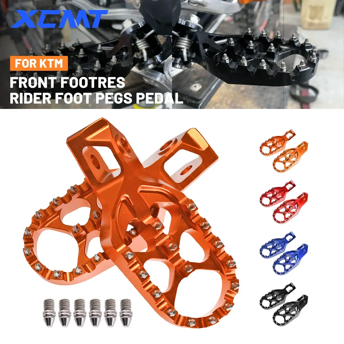 

2024 CNC Motorcycle Accessories Forged Enlarged Foot Pegs FootRest Footpegs Rests For KTM125-500 XC/SX/XCF/SXF EXC/EXCF/XCW