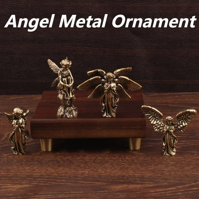 Estatuilla de ángel con alas de bronce, alas de Ángel guardián de Cupido, Dios de amor personalizado, individualidad Retro creativa, regalos de decoración del hogar