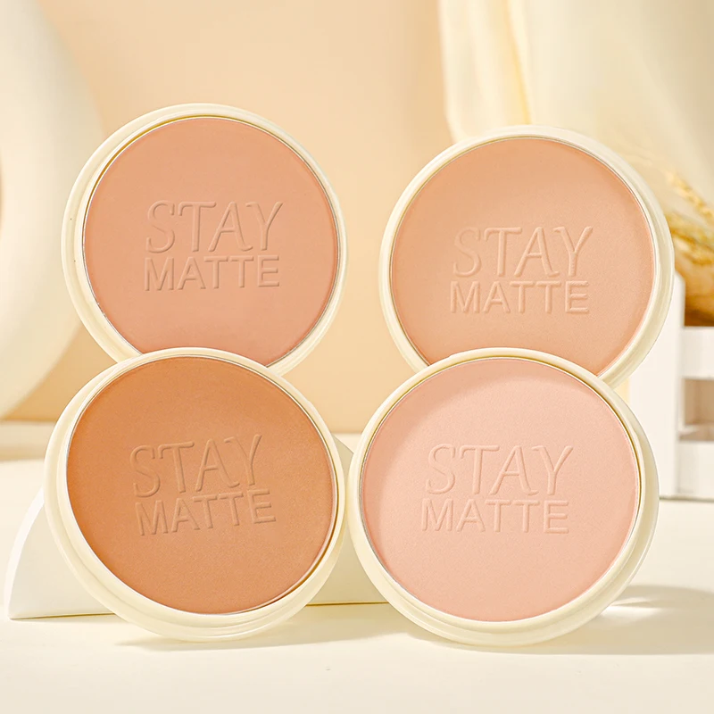 4-color setting powder,oil control, skin brightening, concealer, matte, waterproof and non-removing, suitable for setting makeup