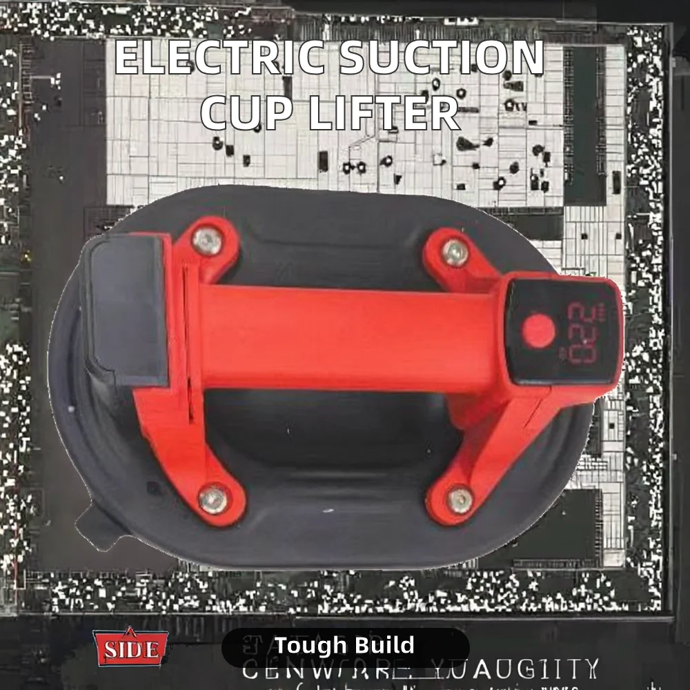 Industrial Grade Electric Manual Suction Cup Lifter Level One Removable Battery Aluminum Alloy for Large Glass Granite