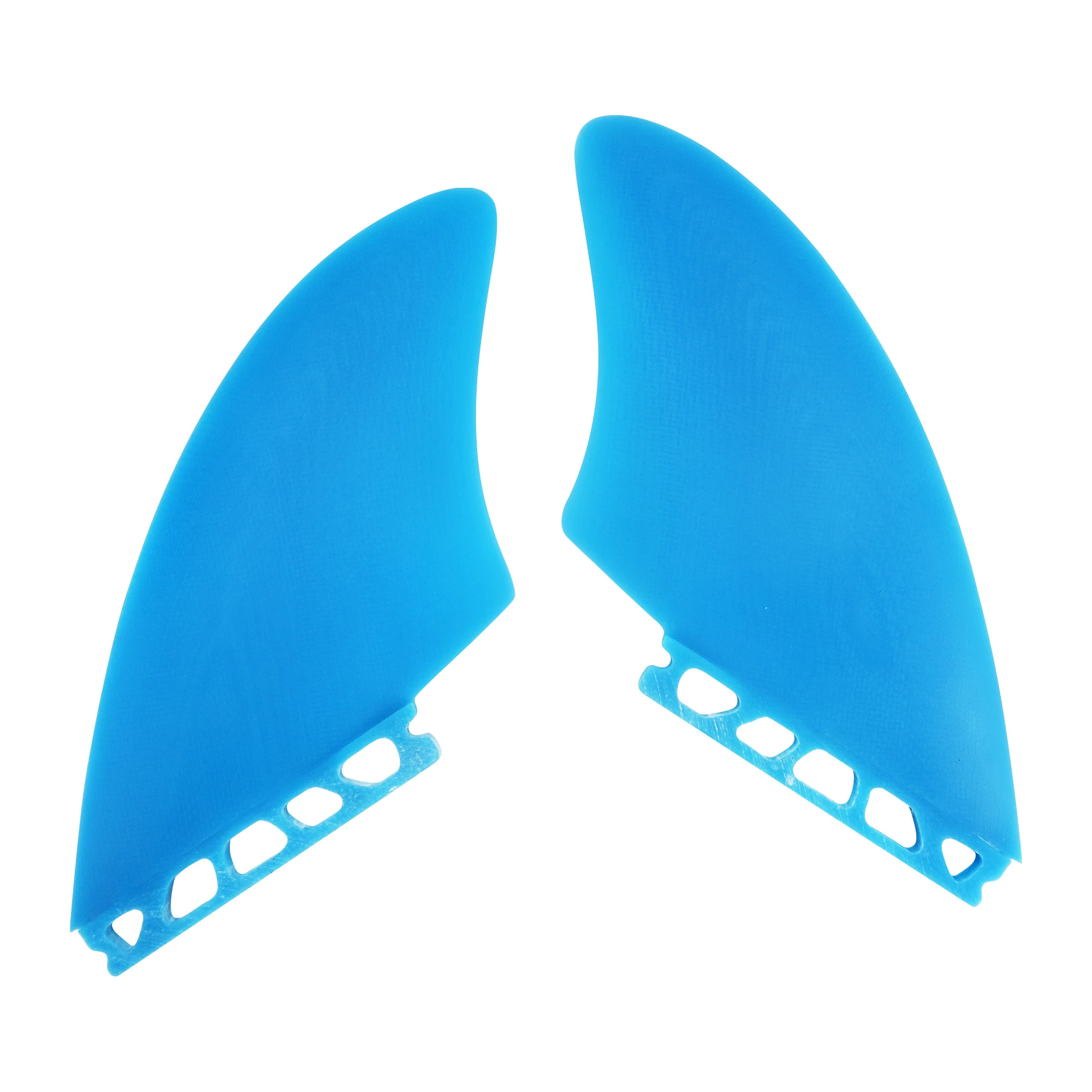 Twin Keel Fins (2 Flossen) Single/Dual II Tab Surfing Fins aus massivem Fiberglas für geringes Gewicht, Haltbarkeit und Top-Performance – Detail 8