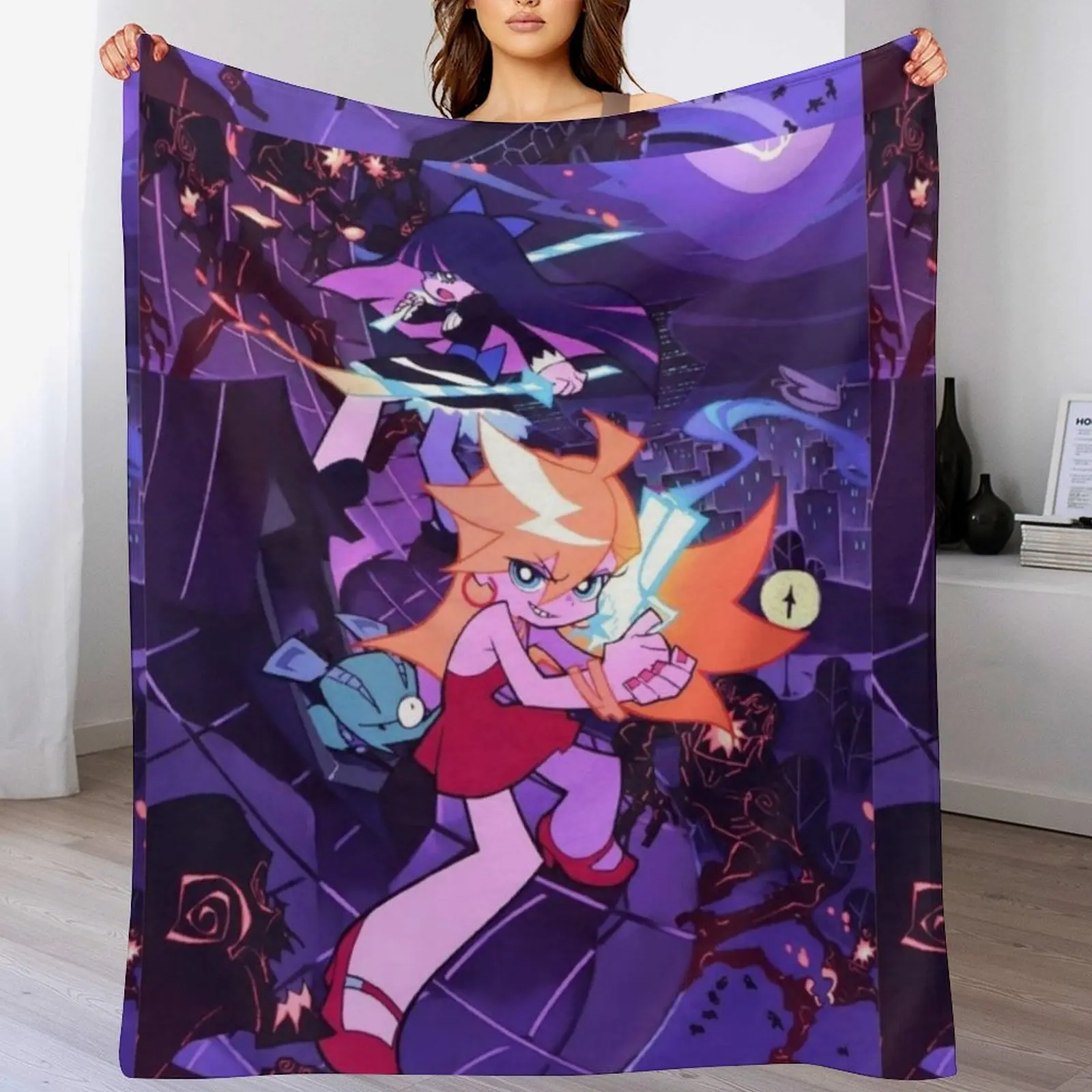 

Panty and Stocking with Garterbelt Throw Blanket Decorative Throw heavy to sleep Blankets