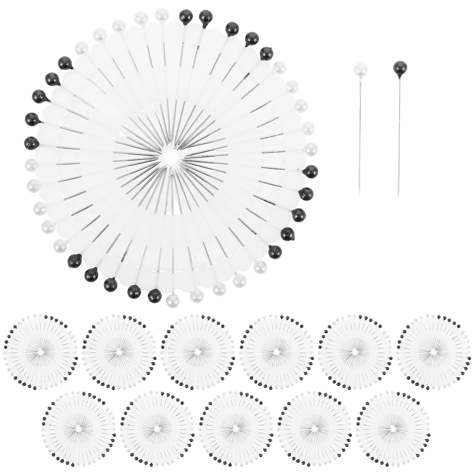 

480pcs Pearlized Ball Head Quilting Pins Long Straight Pins For Dressmaking Fabric Crafts Diy Hand Sewing Accessories