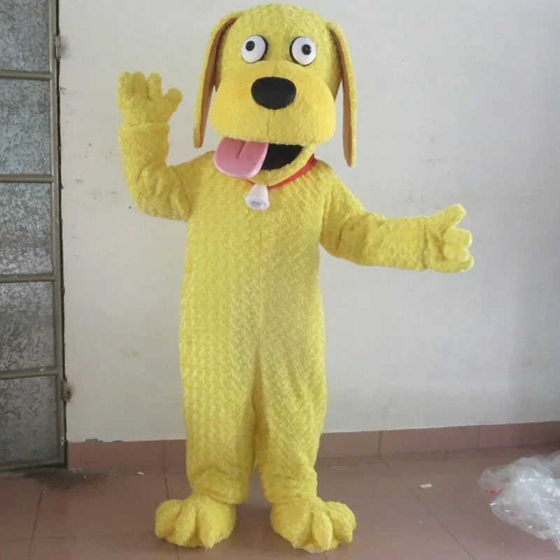 Yellow Puppy Dog Mascot Costumes for Adults