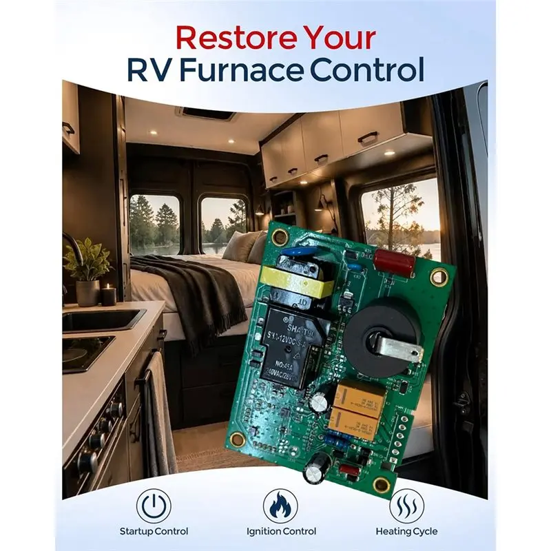 RV For Suburban 12V Motorhome Furnace Control Board 520820 Ignition Circuit Board And Fan Control Module