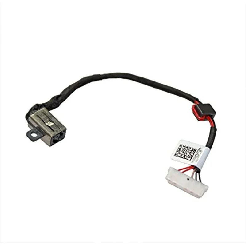 DC Power Jack with Cable Socket Plug Charging Port Replacement for Dell Inspiron 15 5566 I5566 P51F P51F001 DC30100UH00