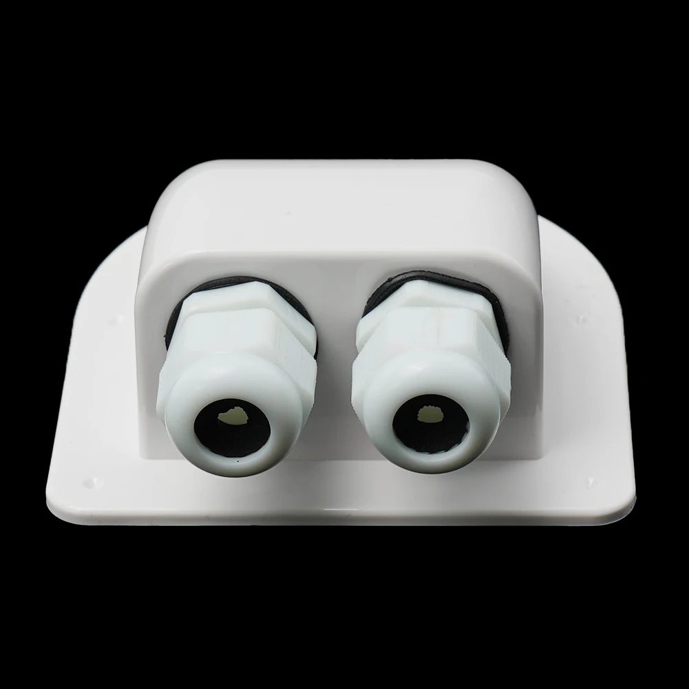 Cable Guide Connector 1PCS Box 4.25*3.89*1.73inch For Motorhome Photovoltaic RV Solar Waterproof Curved Design