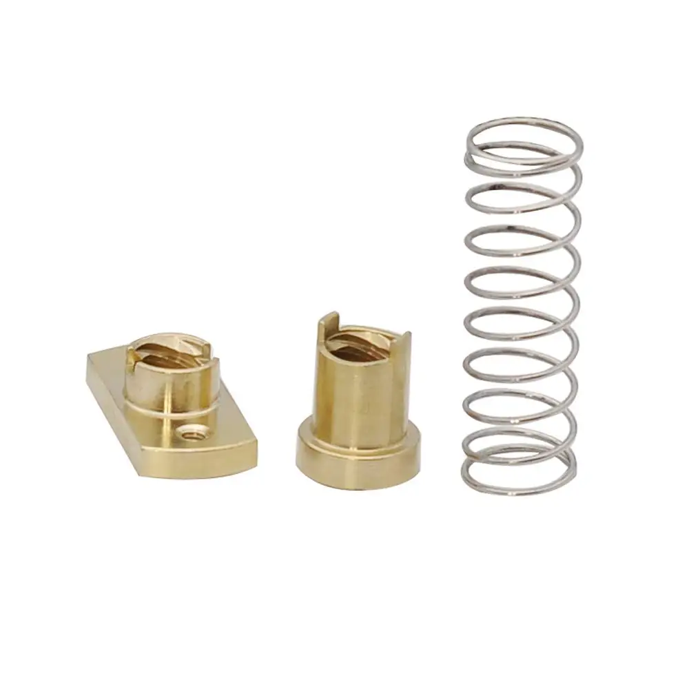 Anti Backlash Spring Loaded Nut, Elimination Gap Brass Nut, Atualização da impressora 3D, Eixo Z, Ender 3, 3s Pro, V2, CR-10, Tornado, 8mm