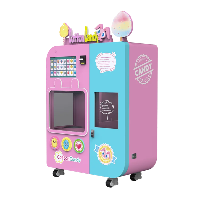 Cotton Candy Vending Machine Candy Floss Maker with Toy Dispenser Feature, Great for Kids & Entertainment Centers