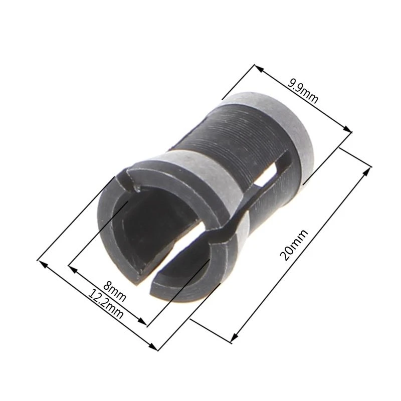 E06B 6.35/8mm 콜렛 척 조각 조각 트리밍 기계 전기 라우터 높은 정밀
