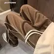 남성 봄 니치 캐주얼 팬츠 루즈핏 스트레이트 트렌디 브랜드 바지
