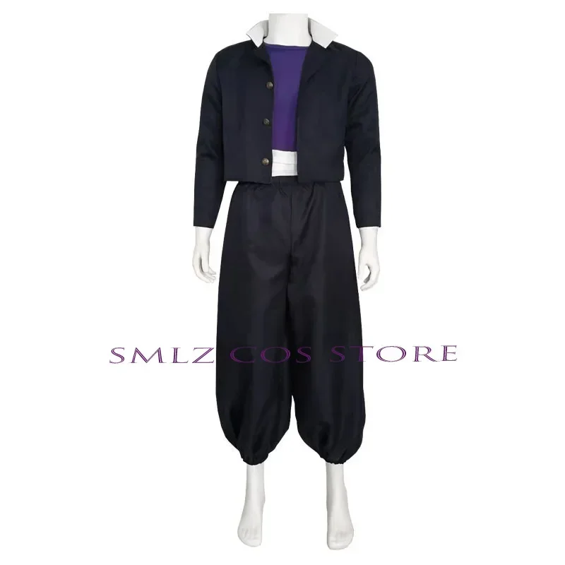 Todo aoi cosplay anime jujutsu kaisen kostüm perücke mann schwarzer mantel top hose uniform anzug halloween party rollenspiel outfit für männer