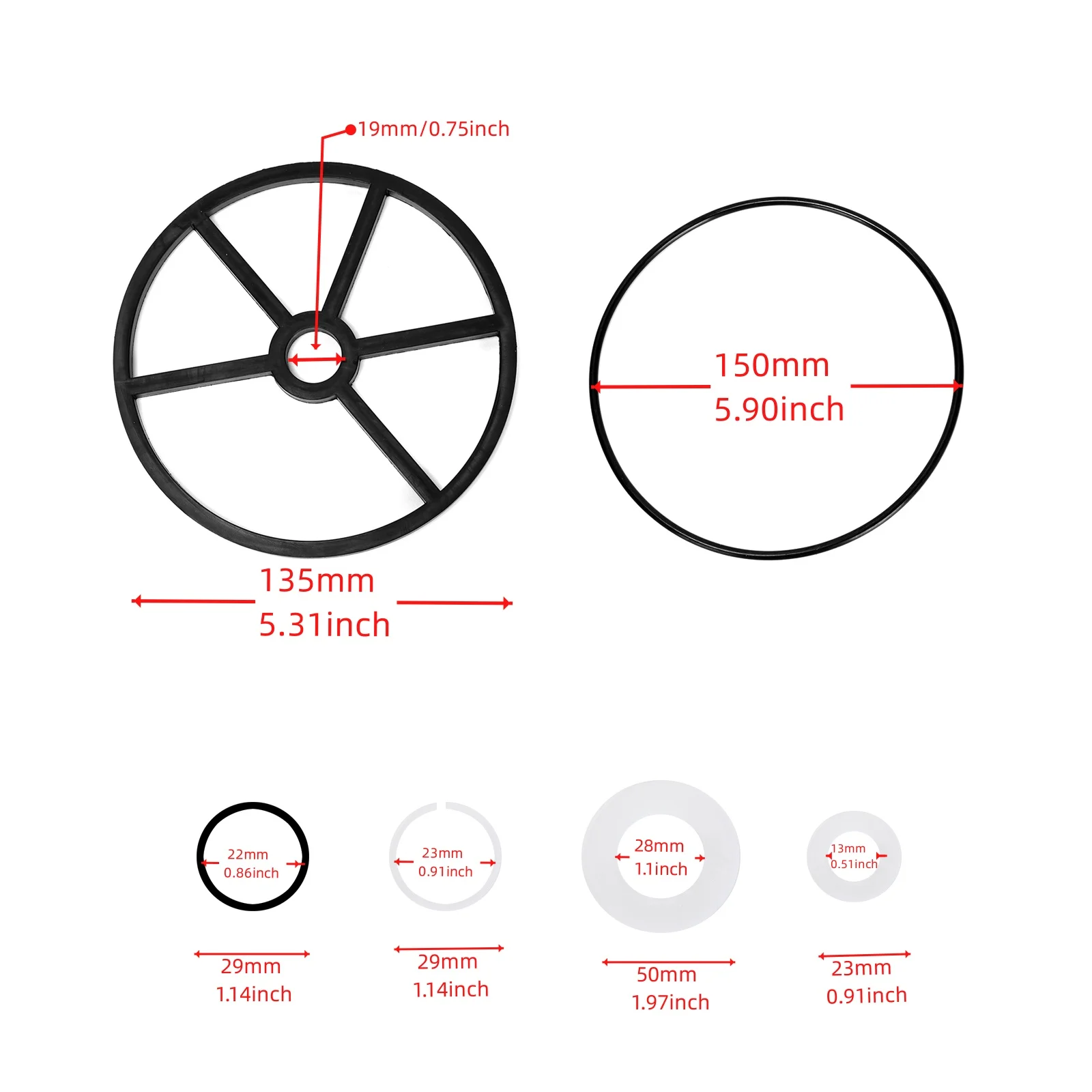 1Set Pool Filter Valve Seal Gasket,Multiport Valve Rebuild Kit compatible with Hayward SP0710, SP0710, SP710X, SP0711, SP0712