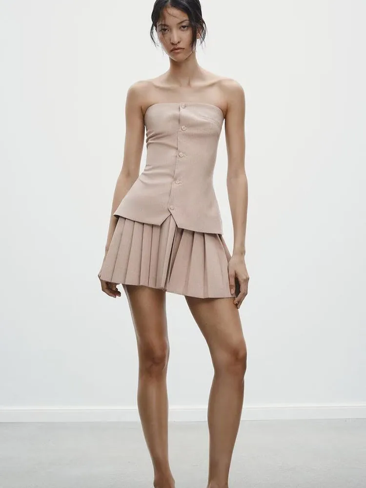 ชุดเดรสสตรีคอตรงแบบเปิดไหล่ รุ่นใหม่ล่าสุดสำหรับฤดูใบไม้ผลิ ทรงเข้ารูปช่วงเอว สไตล์ลำลอง สีสันสดใส