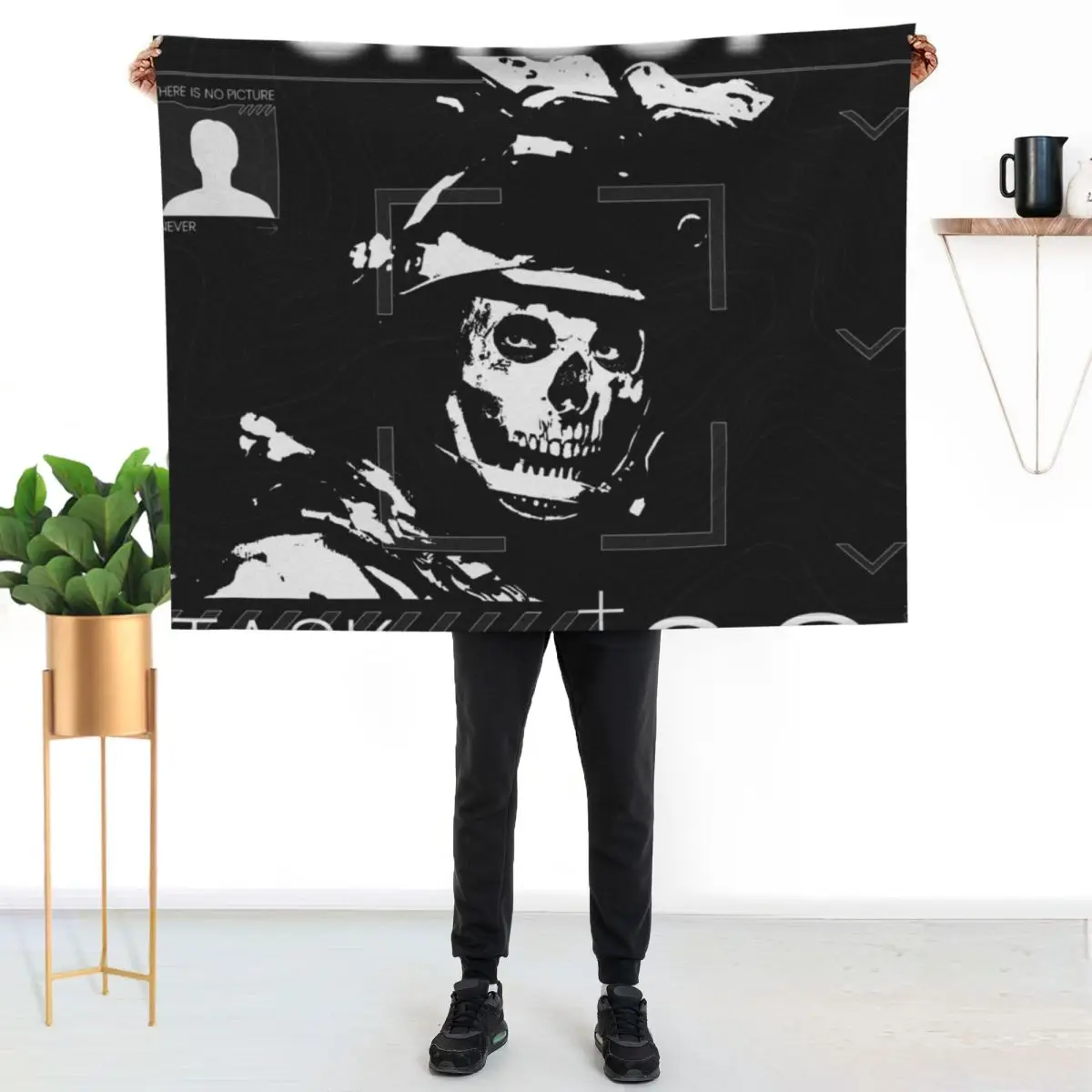 Simon Ghost Riley MW2 Throw Blanket christmas gifts Vintage halloween Winter beds Soft Beds Blankets