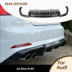For Audi A5 Sline S5 B9 Sport 2017-2020 Car Rear Bumper Lip Diffuser Car Spoiler Splitters Carbon Fiber / FRP Racing Spoiler