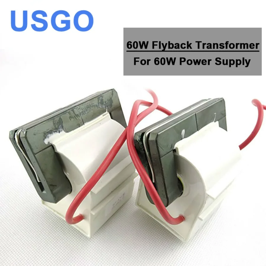 USGO 60W Laser Power Supply High Voltage Flyback Transformer for CO2 Laser Engraving and Cutting Machine