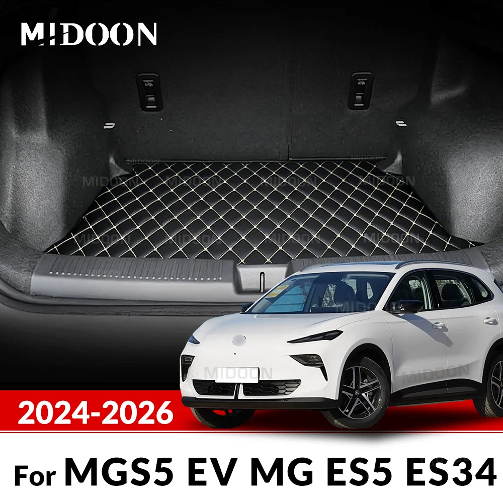 Custom Car Trunk Mat For MGS5 EV MG ES5 ES34 2024 2025 2026 Anti-dirty Pad Protective Pad Cargo Liner Auto Interior Accessories