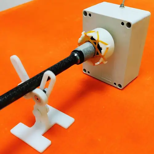 Imagen 2 del producto Máquina bobinadora de caña de pescar, bobinadora de caña de pescar con señuelo, 0-40 Rpm, máquina incoladora giratoria de resina epoxi para reparación de cañas de pescar