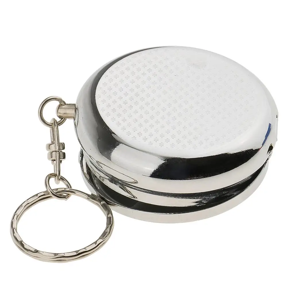 Pocket Size Metal Medicine Box Portable Pill Organizer with Keychain for Home Office Travel