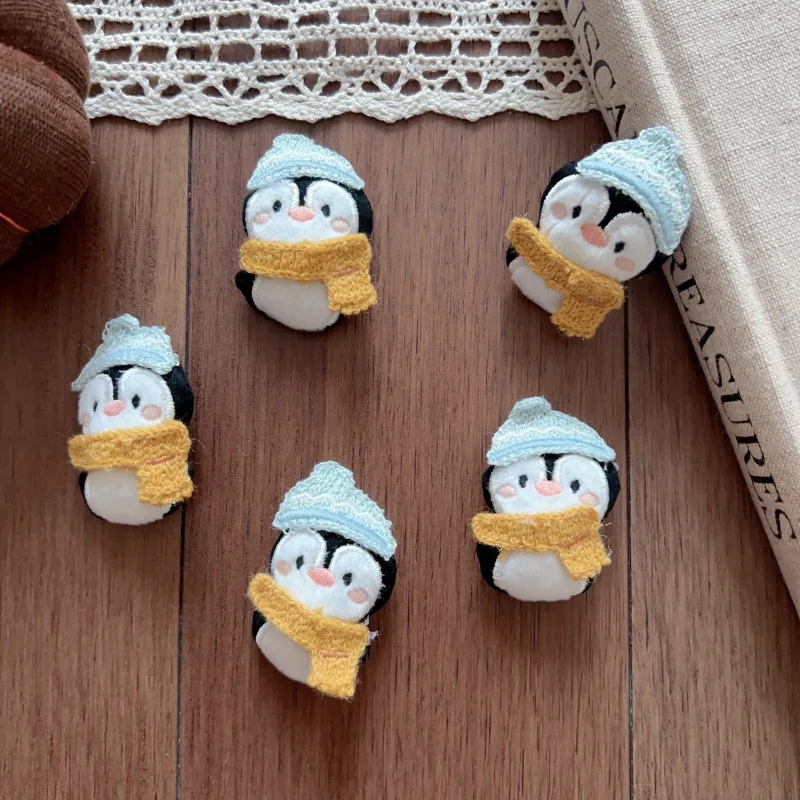 

DIY Stuffed Penguin with Scarf Hat Brooch Hair Clip for Children Shoes Socks Bag Hat Backpack Clothing Decoration Kit Cute