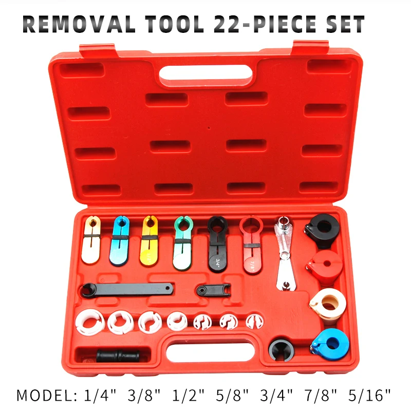 22 Pcs Oil Pipe Removal tools Transmission Air Con Air Conditioning Fuel Line Disconnect Removal Tool Set Kit