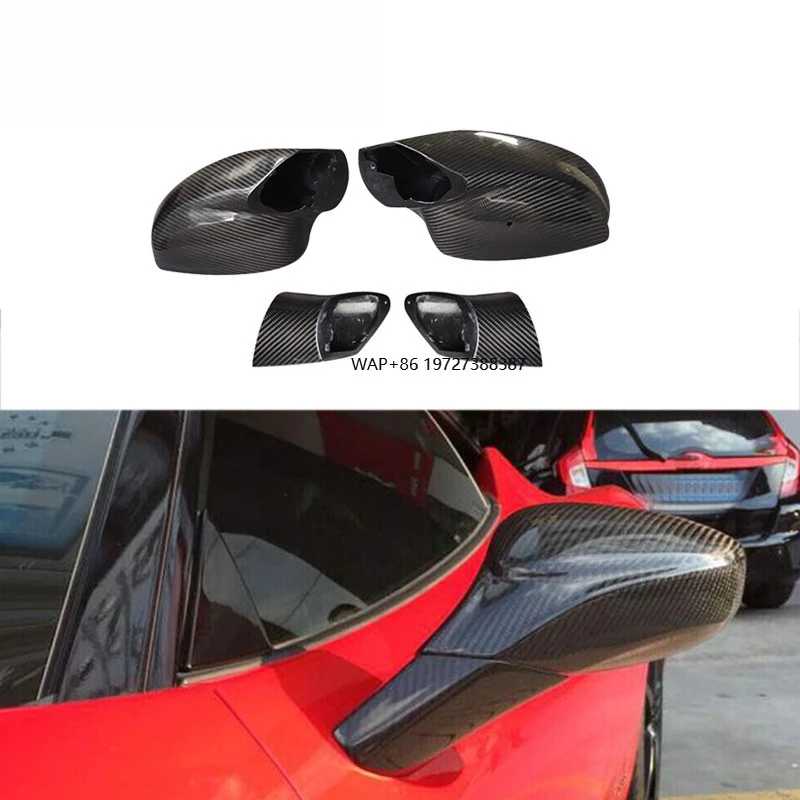 

BFB Real Dry Carbon Fiber Side Mirror Replacement for 458