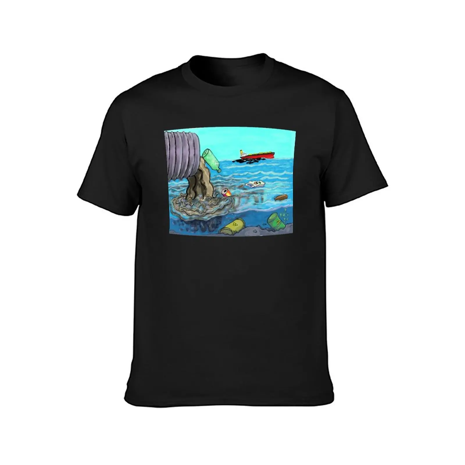 Pollution Scene T-Shirt tees vintage mens graphic t-shirts