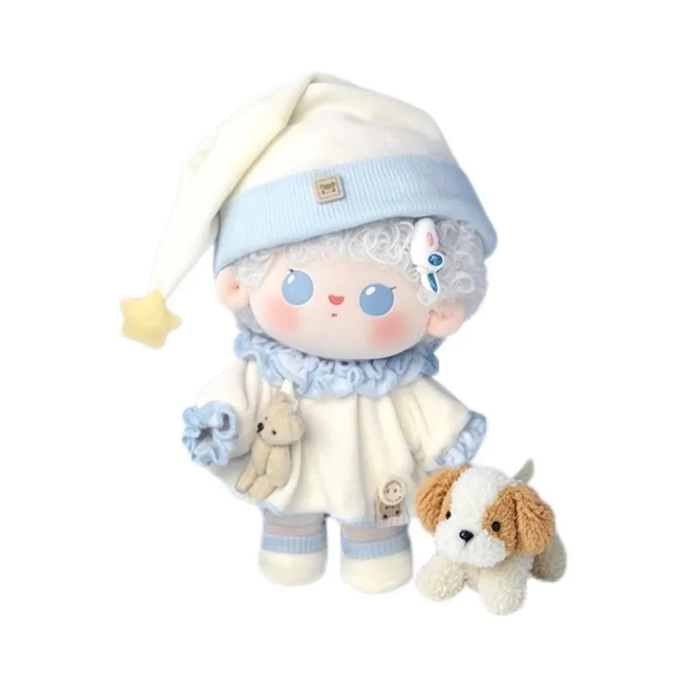 جميلة 20 سنتيمتر ملابس دمى القطن أعلى الملابس الداخلية قبعة الأحذية لطيف بيجامة مجموعة DIY استبدال زي لعب الأطفال هدية عيد ميلاد