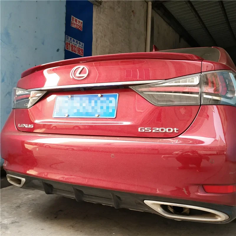 For Lexus GS250 GS350 GS450 Spoiler ABS Material Car Rear Wing Primer Color Rear Spoiler For Lexus GS200T  2013-2016
