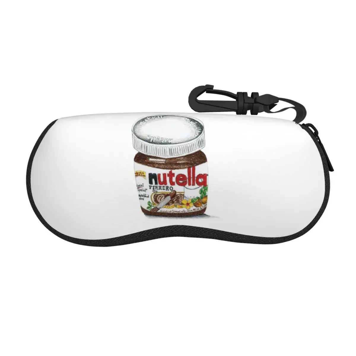 

Nutella Cutie Shell Glasses Case Protector Sunglasses Box Women Men Soft Eyeglass Bag Pouch