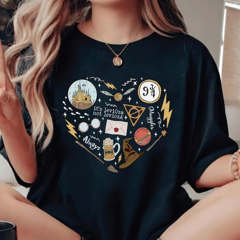 Wizard Items T-Shirt, Wizard Lover Gift, Fan Gift, Book Lover Gift, Bookworm Shirt, Bookish Gift for Reader