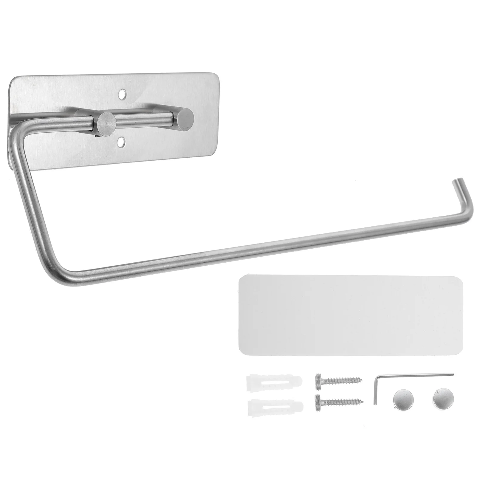 Stainless Steel Toilet Roll Holder Long Lasting Simple Design Easy to Install for Bathroom Kitchen Hotel Storage Rack