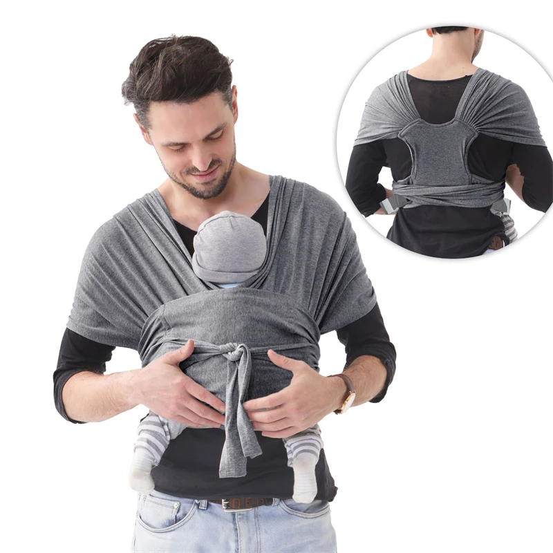 Baby Wrap Carrier Easy to Wear Breathable Net Baby Sling Sleep Wrap Lightweight Hands Free Baby Carrier Stretchy Sling Newborn