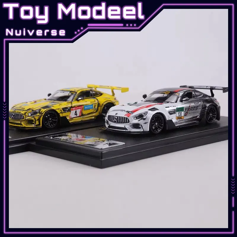 

RM Rhino 1:64 Mercedes-AMG GTS Nürburgring DTM Livery High Simulation Diecast Alloy Model Car Perfect Gift for Model Collectors