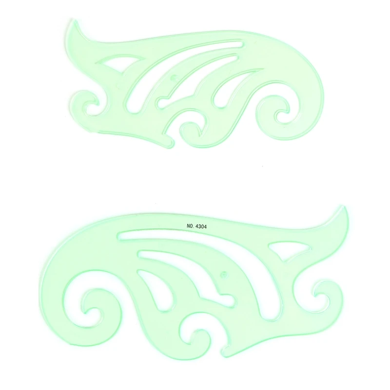 Geometric Template Ruler 1pc Lightweight Portable Plastic Ruler Anti Deformed Students Measuring Tool School Stationery Y3NC