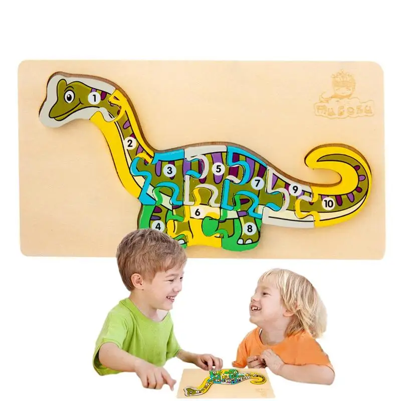 

Dinosaur Wooden Puzzle Toddler Animal Puzzles Montessori Jigsaw Puzzles Educational Dino Puzzles For 2 3 4 Year Old Boys Girls