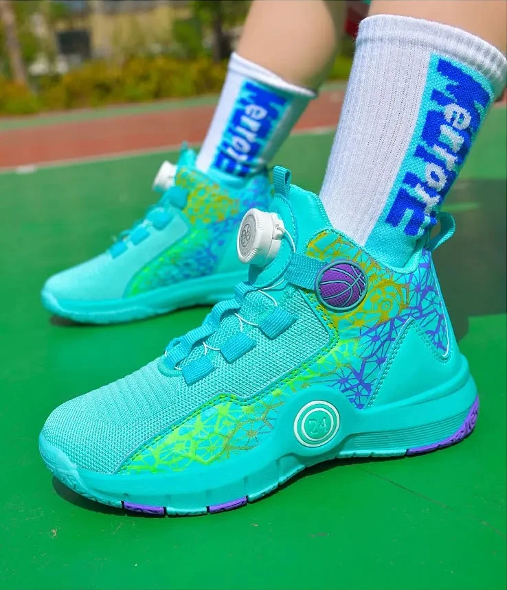 

Basketball Shoes Field Training Non-slip High-top Luxyry Design Breathable Sneakers Original Kids Basketball Boots kids sneakers