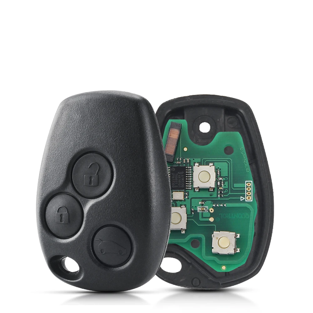 KEYYOU 3 Tasten Fernbedienung Auto Schlüsselanhänger PCF7946 7947 7952E Chip 433 MHz Für Renault Trafic Vivaro Primastar Movano Dacia