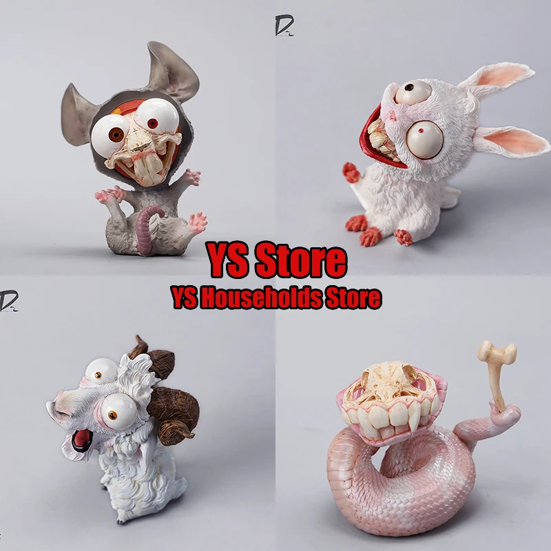 

JXK&D2 Original The 12 Chinese Zodiac Collection Rat Rabbit Snake Goat Figurine Mini Resin Model Ornament Toys Fans Collection