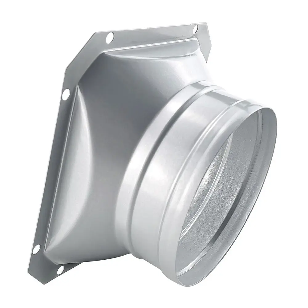 Practical Metal Pipe Air Vent Connector Round 4-10inch Flange Seat Exhaust Duct Connector Fresh Air System