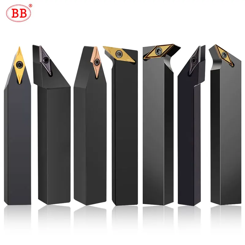 

BB VCMT VBMT TCMT Insert Holder SVCQR SVJCR SVJBR Screw Type External Turning Tool Lathe Cutter 1212 1616