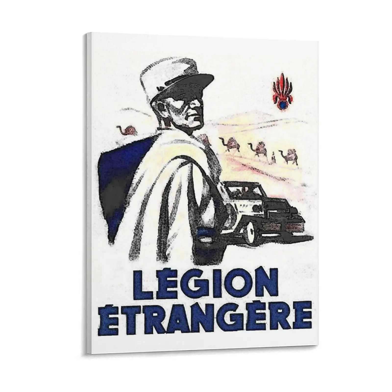 French Foreign Legion Recruitment Poster Canvas Painting Wall Decor Foreign Legion Recruitment Framed Wall Painting