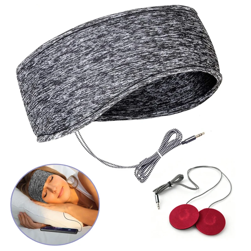 Sleep Sleep Headphones 3.5mm Wired Stereo Music Sport Headband HD Speaker Sleep Eye Mask Soft Earphone for Mobile Phone PC Gifts - Aliexpress Deal