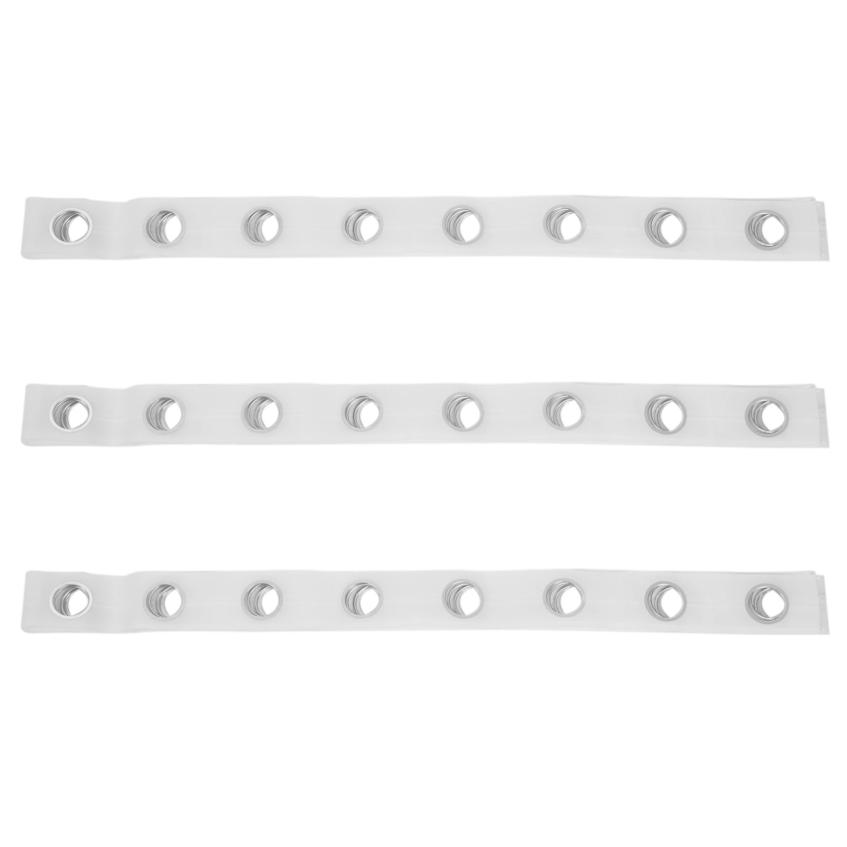 BHTS-4X 5M Eyelet Curtain Tape 40 Rings Accessories Sewing Silver Curtains Blinds New