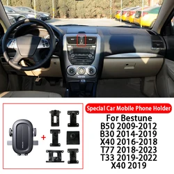 Car Mobile Phone Holder Air Vent Special Dedicated Bracket Base For Bestune B30 B50 B70 S X40 T33 T55 T77 T99 Car Accessories