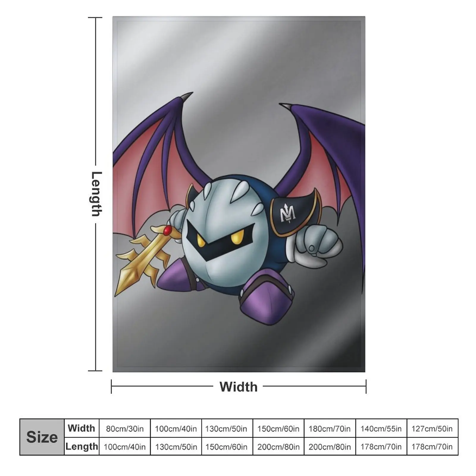 Meta Knight Throw Blanket For Sofa Thin Soft Plaid Shaggy Blankets